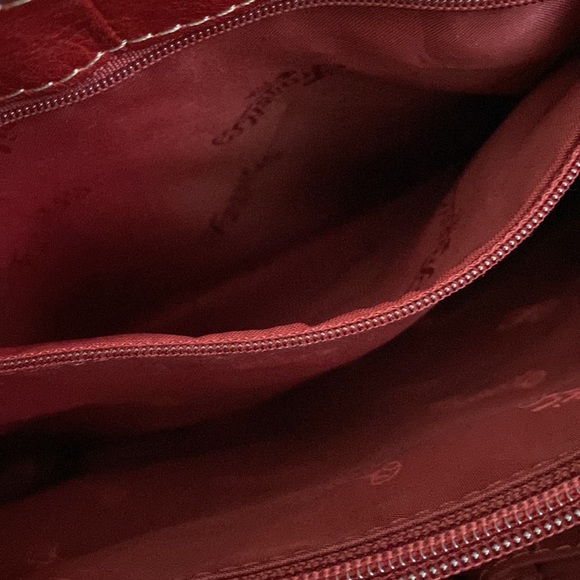 Fossil Red Leather Shoulder Bag - Picture 9 of 16